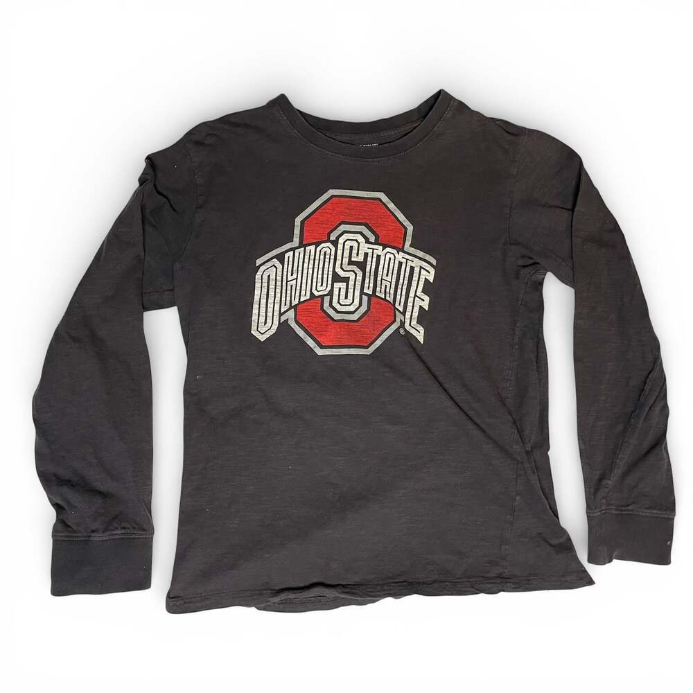Ohio State Buckeyes Long Sleeve Shirt Mens Medium Black